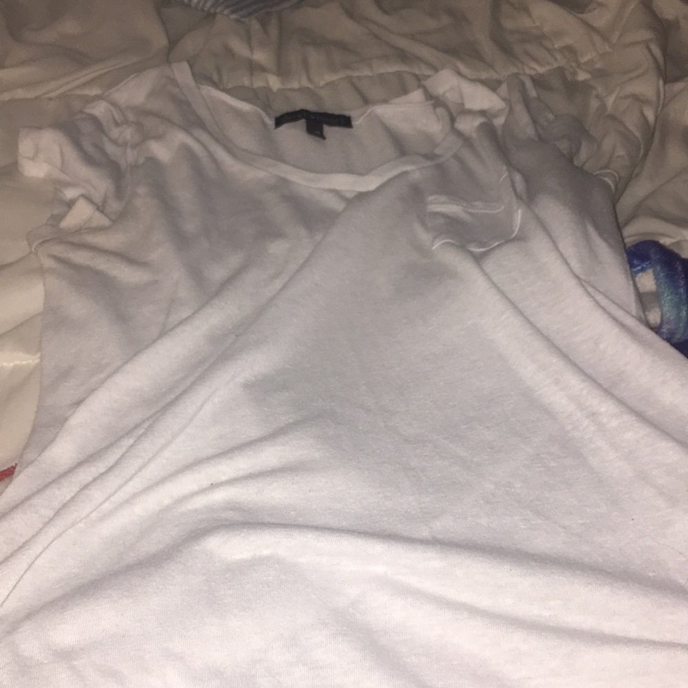 White tee with pocket